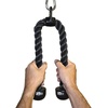 image:imageGoFit Tricep Rope Machine Attachment  Heavy Duty Nylon Tricep Pushdown Cable Rope with NonSlip Rubber End Cap Grips amp Solid Steel Clip Hardware for Cable Machines Home Gym amp Commercial Gym Black GFTROPE