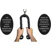 image:imageGoFit Tricep Rope Machine Attachment  Heavy Duty Nylon Tricep Pushdown Cable Rope with NonSlip Rubber End Cap Grips amp Solid Steel Clip Hardware for Cable Machines Home Gym amp Commercial Gym Black GFTROPE